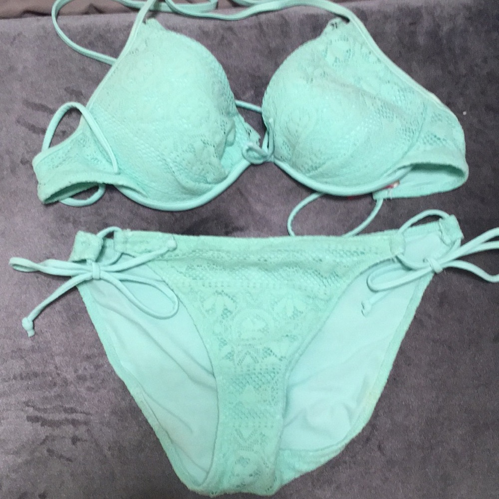 Mint Green Lace Victoria's Secret Bikini